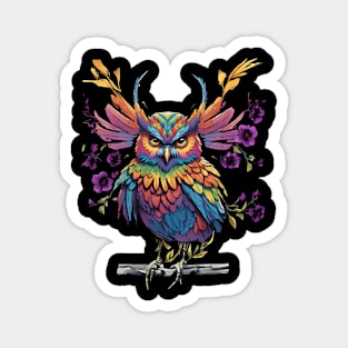 great colorfull owl Magnet