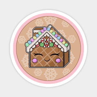 Happy Gingerbread House Magnet