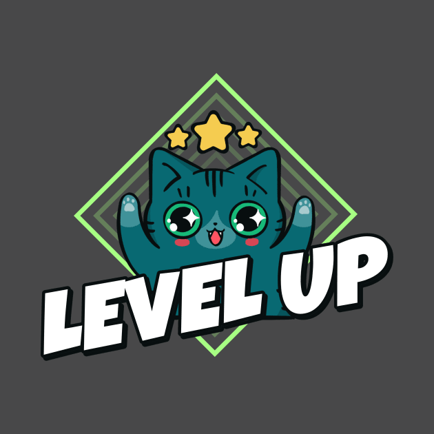 Level Up Kitty by Derek Player One