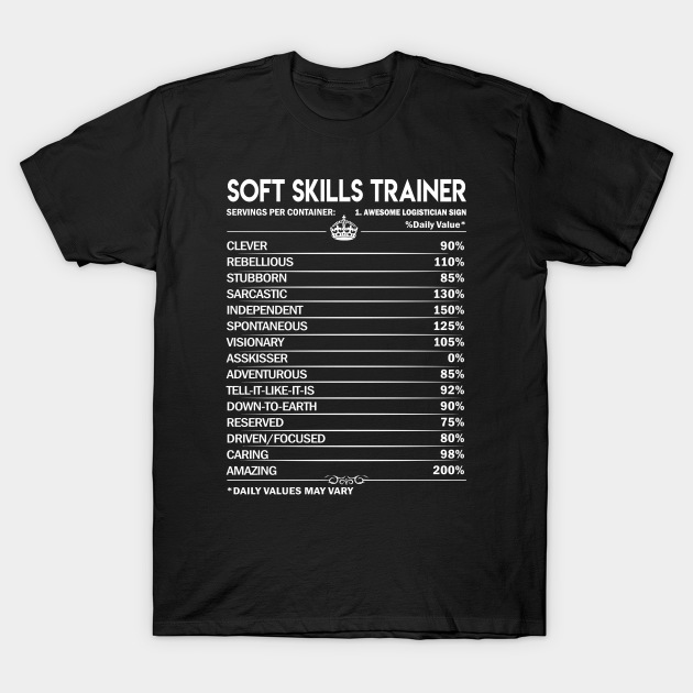 Soft Skills Trainer T Shirt - Soft Skills Trainer Factors Daily Gift Item Tee - Soft Skills Trainer - T-Shirt | TeePublic Soft Skills Trainer T Shirt - Soft Skills Trainer Factors Daily Gift Item Tee - Soft Skills Trainer - T-Shirt | TeePublic