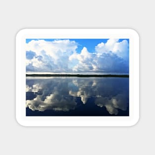 Cloud Reflection Along the Intracoastal Waterway Magnet