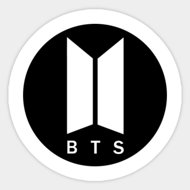 BTS Logo - Bts Logo - Sticker | TeePublic