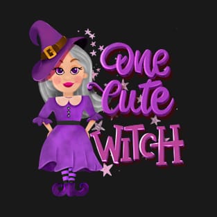 One cute witch halloween T-Shirt