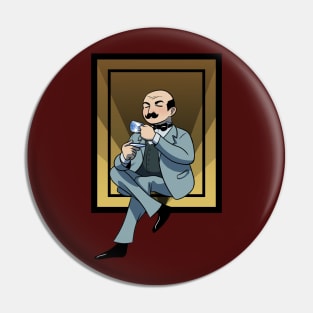 Hercule Poirot Pin