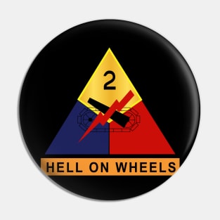 2nd Armored - Hell on Wheels wo Txt Pin