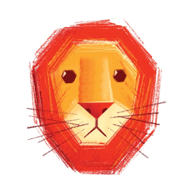 Sad lion by Lime