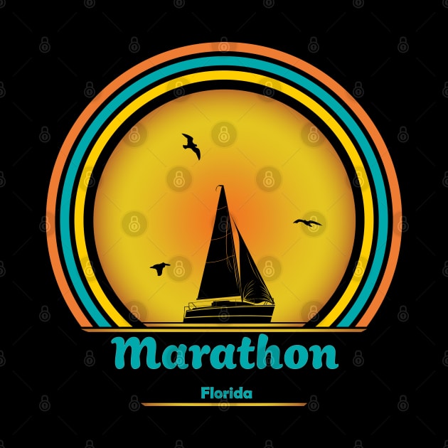 Marathon Florida Sailing by eighttwentythreetees