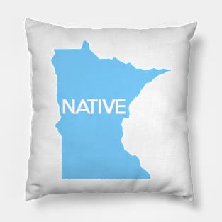 Minnesota Native MN Blue Pillow