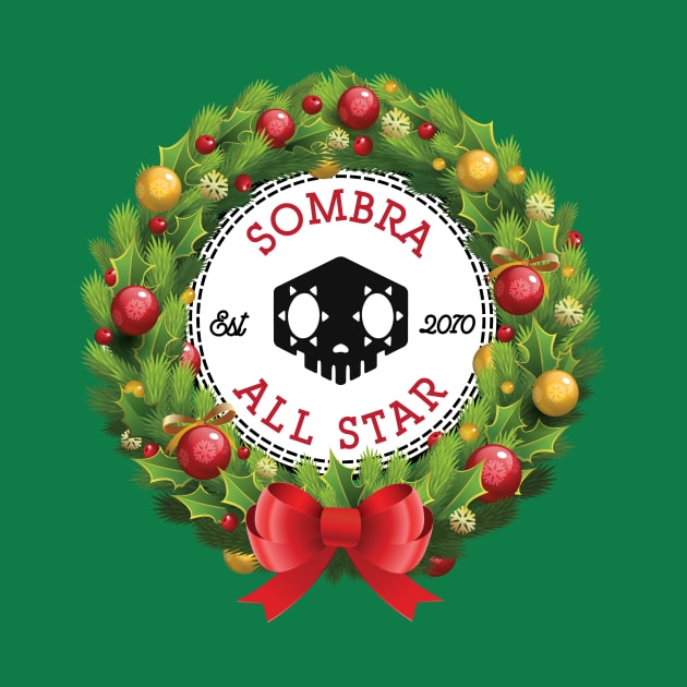 Christmas All Star Overwatch Sombra Wreath by Rebus28