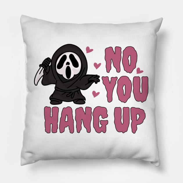 No you hang up ghost face Pillow by SHAIKY