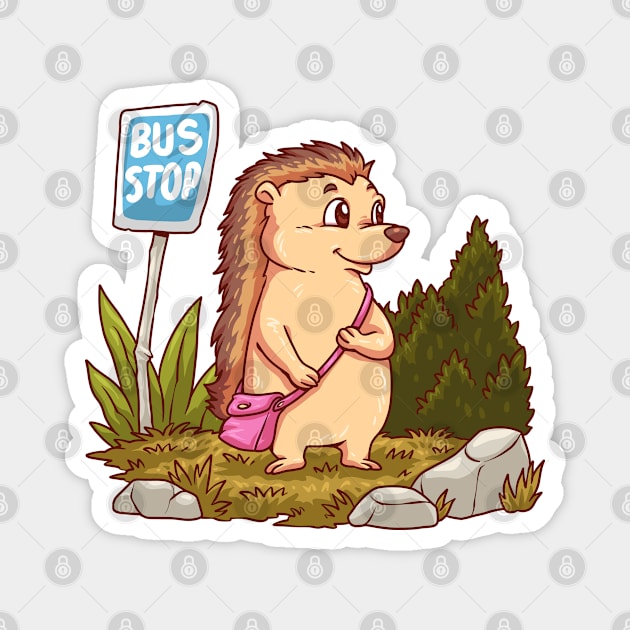 Porcupine Bus Stop Magnet by Mako Design 