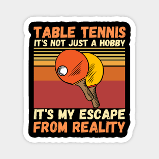 Table Tennis Ping Pong Player Lover Magnet