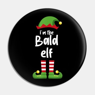 I'm The Bald Elf Family Matching Christmas Pajama Gifts Pin