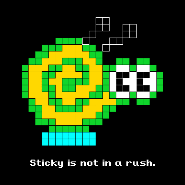 Sticky is not in a rush. by spacepigmath