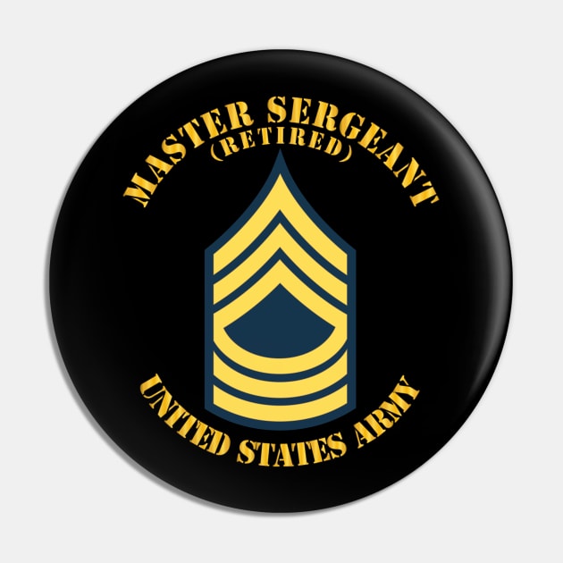 MSG - Master Sergeant  - Blue - Retired Pin by twix123844