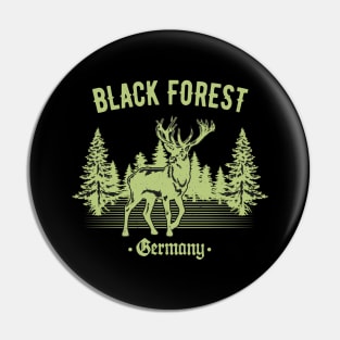 Black Forest Germany Deer with Trees Swabia Pin