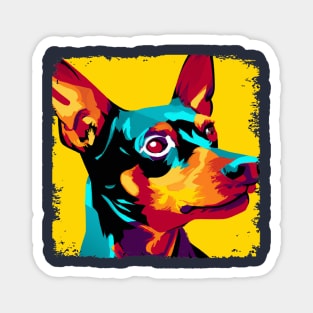 Miniature Pinscher Pop Art - Dog Lover Gifts Magnet