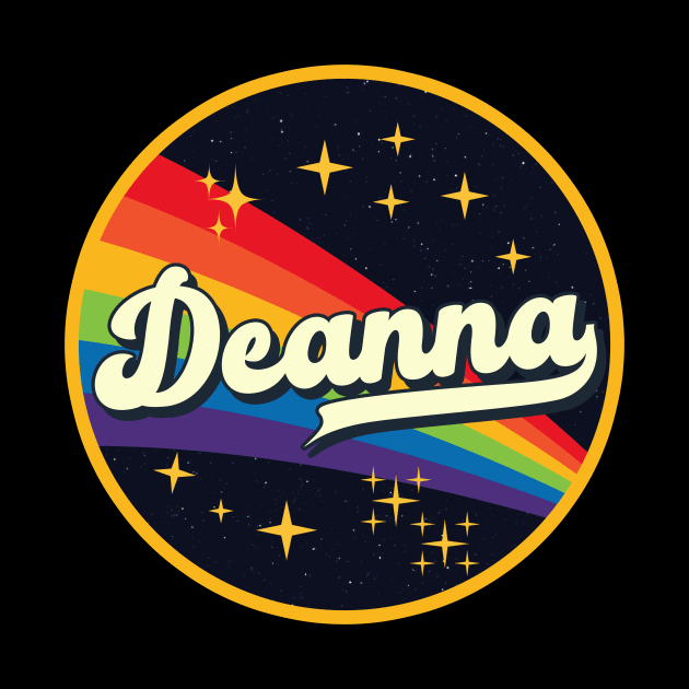 Deanna // Rainbow In Space Vintage Style by LMW Art