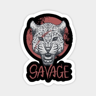 Savage animal - Leopard Magnet