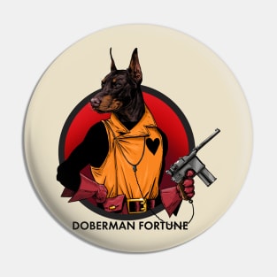 Doberman Fortune small Pin