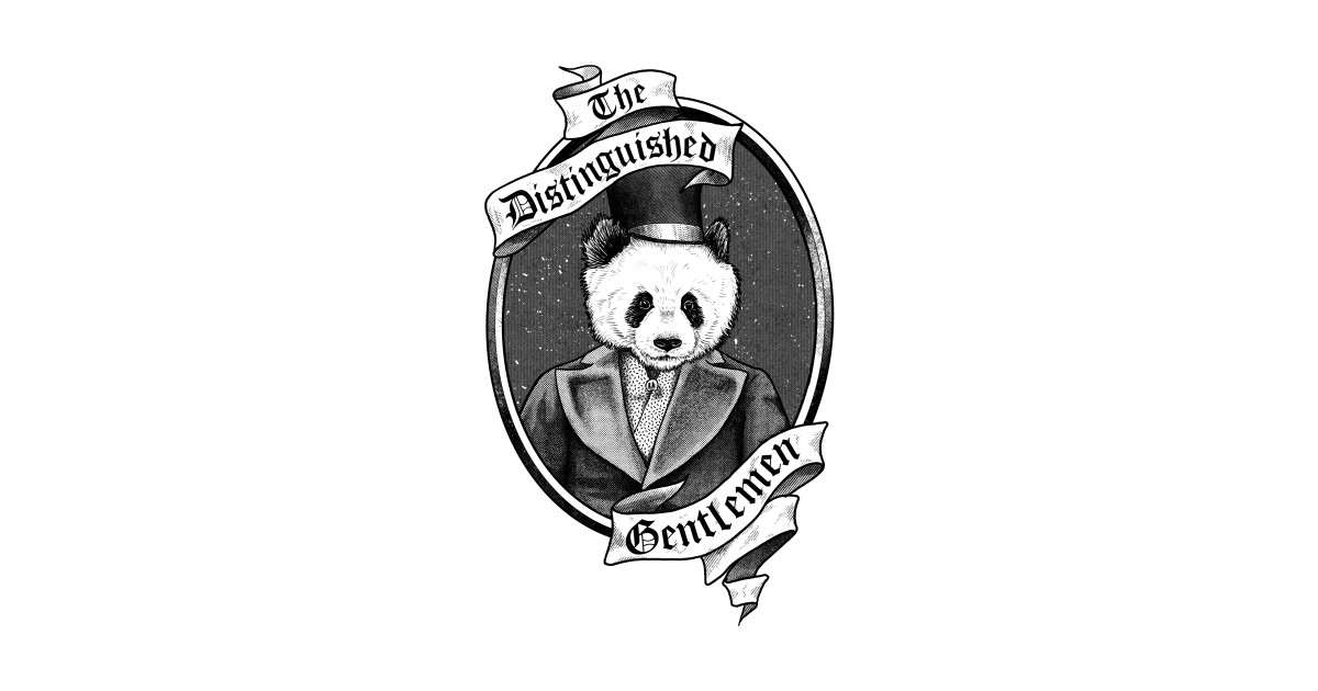 The Distinguished Gentleman - Panda - T-Shirt | TeePublic
