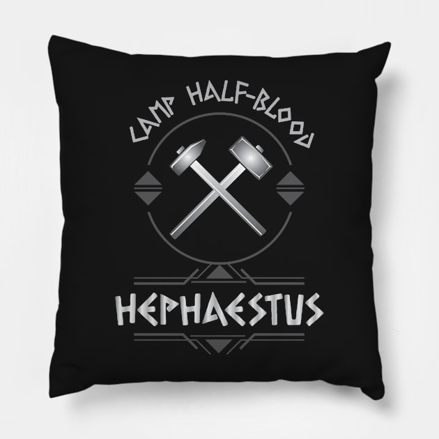 Camp Half Blood, Child of Hephaestus – Percy Jackson inspired design Pillow by NxtArt
