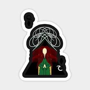 Queen of Spades card design Magnet