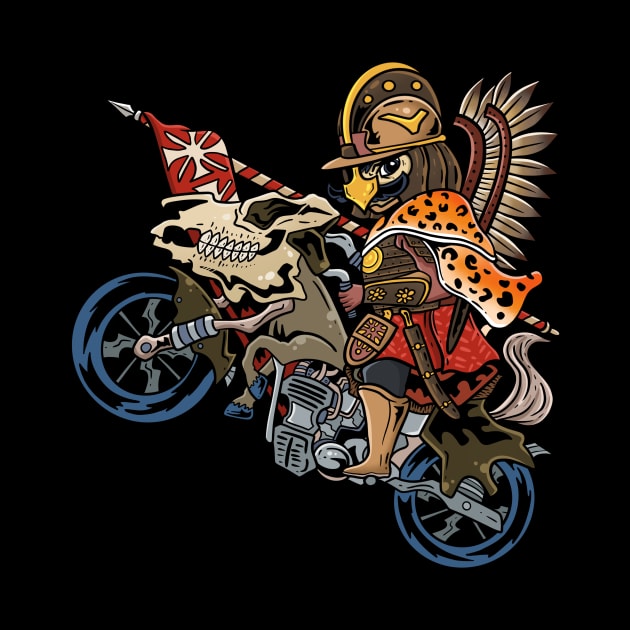 Motorized Might: Polish Winged Hussar on a Motorcycle by Holymayo Tee