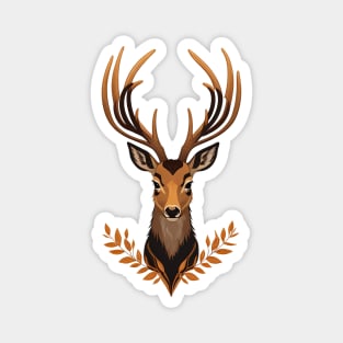 Height and Elegance: Deer Head Magnet