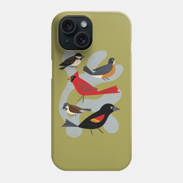 Five Birds Phone Case by Renea L Thull