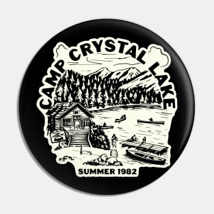 Camp Crystal Lake Summer '82 (on dark) Pin