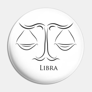 LIBRA - The Scales of Justice Pin