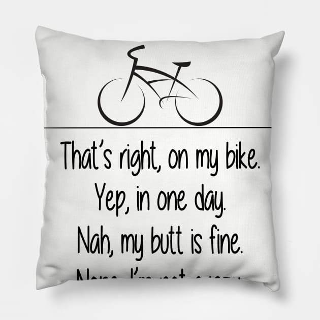 The Sarcastic Biker Pillow by CauseForTees