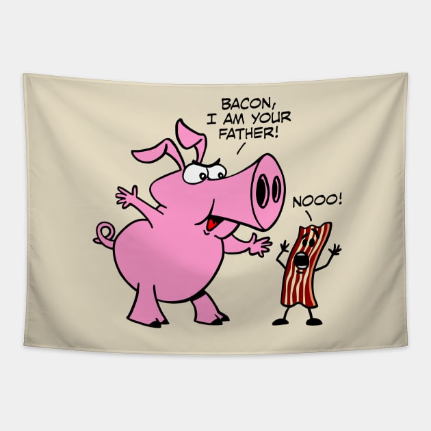 Bacon, I am Your Father Tapestry by DavesTees