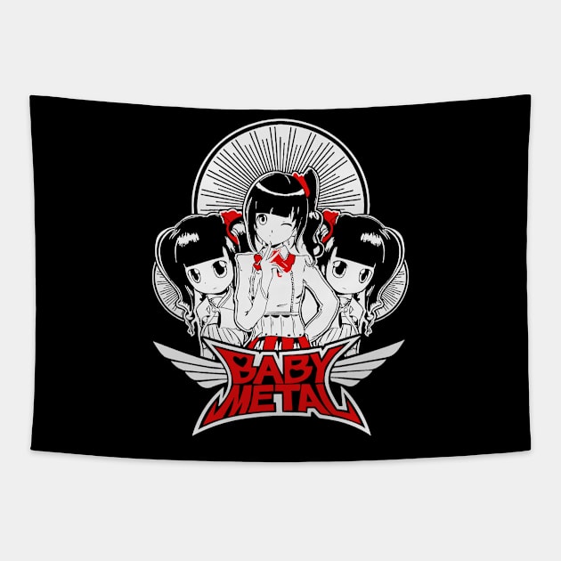 Baby Kawai Metal Art Tapestry by Arestration