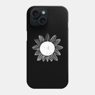 Lino-cut Flower Phone Case