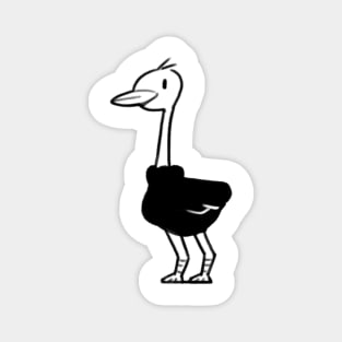 Iowa the Ostrich in 'Iowa' Magnet