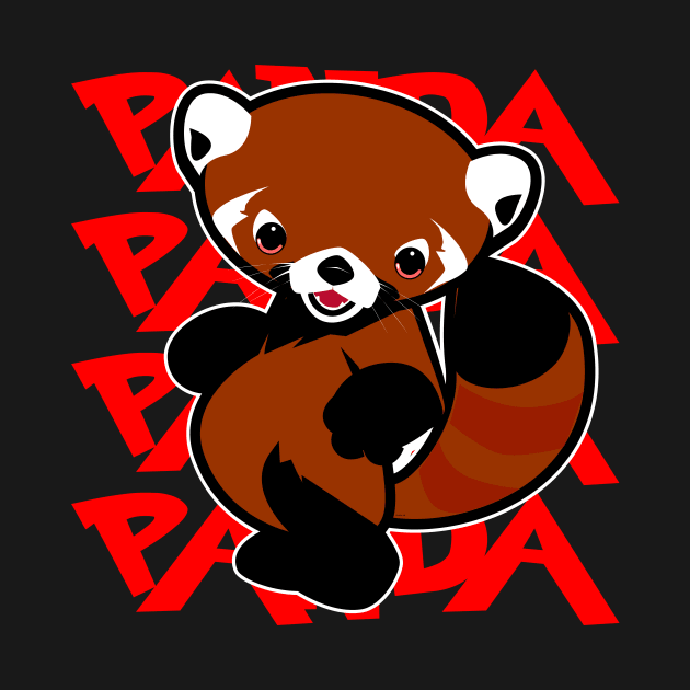 Red Tail Panda Panda Panda by Spikeani