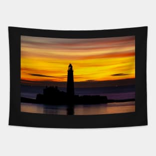 St marys lighthouse sunrise Tapestry