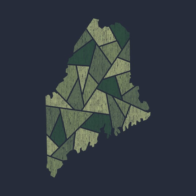 Maine Mosaic - Northern Woods by dSyndicate