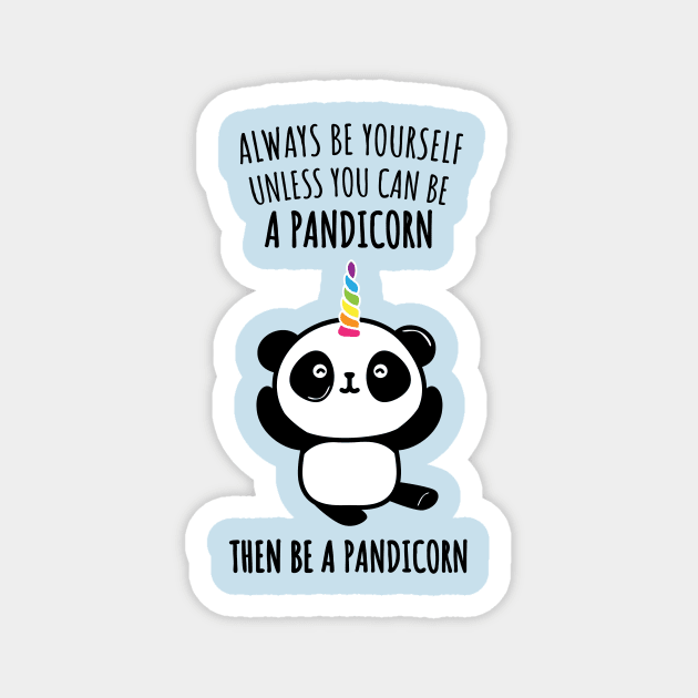 Cute Pandicorn - Funny Panda Unicorn Gifts Shirts Magnet by teemaniac