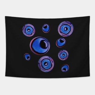 Blue spheres Tapestry