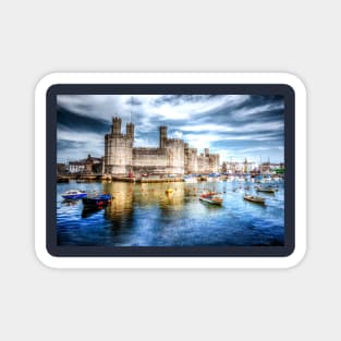 Caernarfon Castle At Dusk Magnet