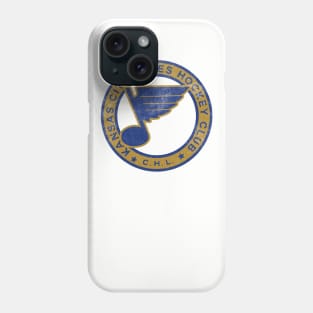 Retro Kansas City Blues Hockey Club Phone Case