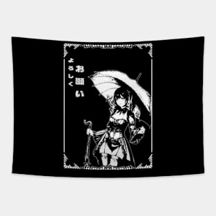 anime girl gothic version Tapestry