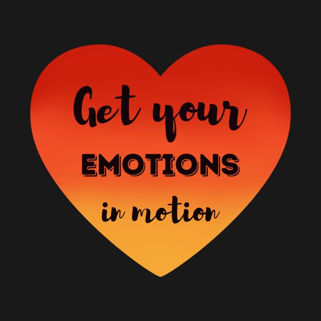 Get your emotions in motion - red and orange gradient heart by Cute_but_crazy_designs