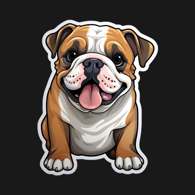 Cute Bulldog Dogs Funny English Bulldog by fromherotozero