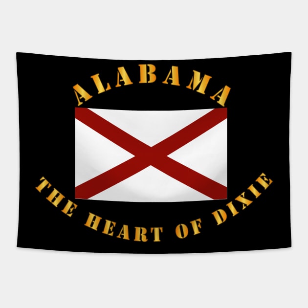 Flag - Alabama - The Heart of Dixie Tapestry by twix123844
