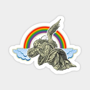 Angel in the rainbow Magnet
