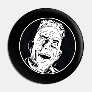 JUDGE DOOM - Who Framed Roger Rabbit (Circle Black and White) Pin